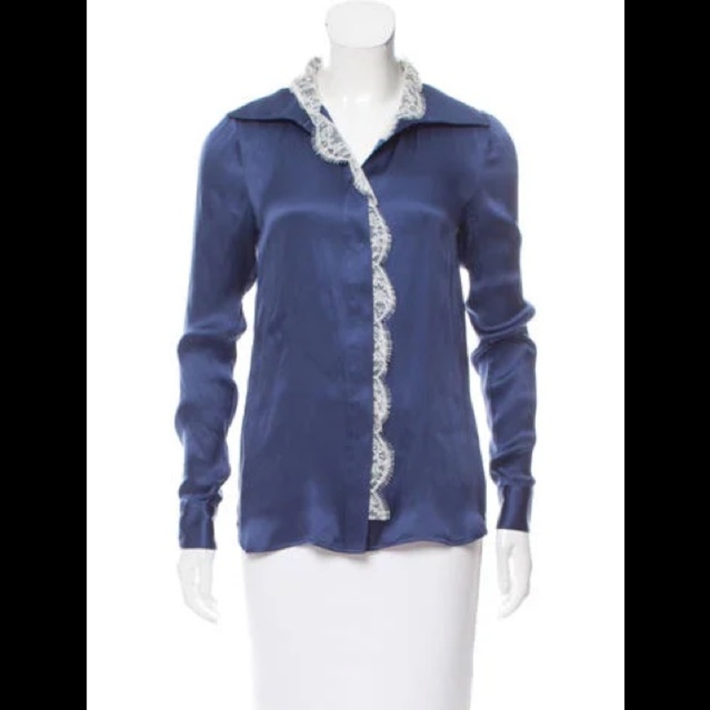 Thakoon Silk & Lace Top